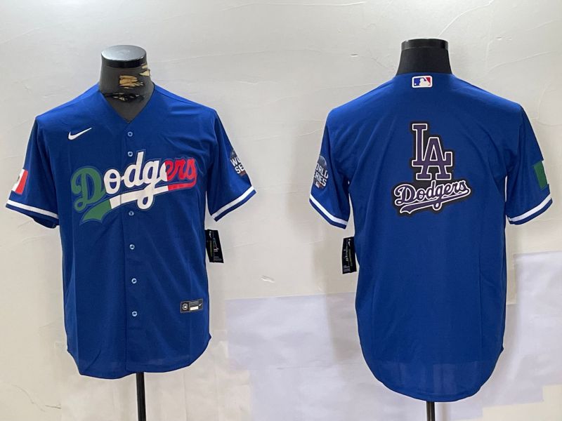 Men Los Angeles Dodgers Blank Blue Game 2024 Nike MLB Jersey style 10156->los angeles dodgers->MLB Jersey